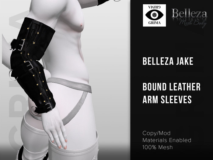 Grima : [Jake] Leather Arm Sleeves BOXED