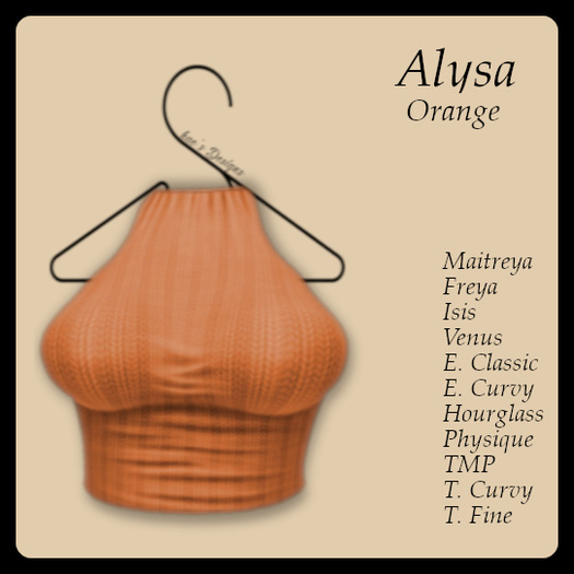 *Shae's Alysa Halter Orange