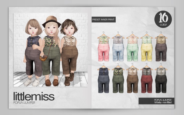 {Little Miss} Poplin Jumper FATPACK