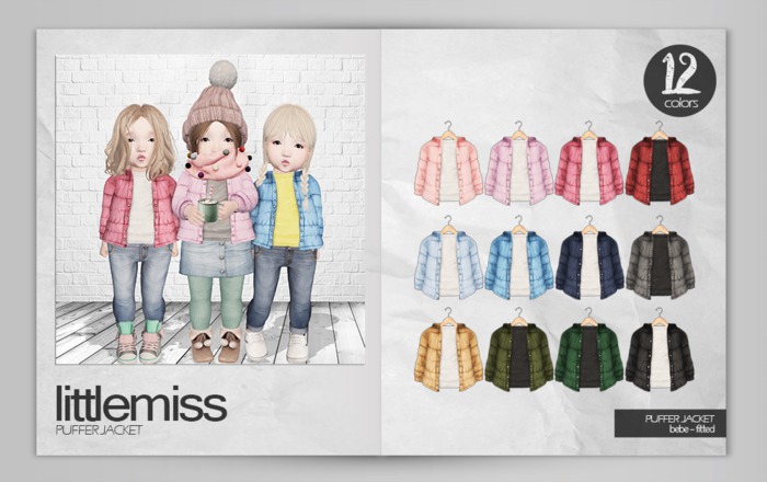 {Little Miss} Puffer Jacket FATPACK