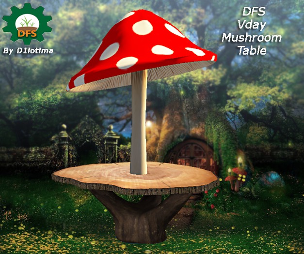 DFS Vday Mushroom Table (Rare)