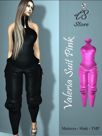 :::LS VALERIA  SUIT  PINK