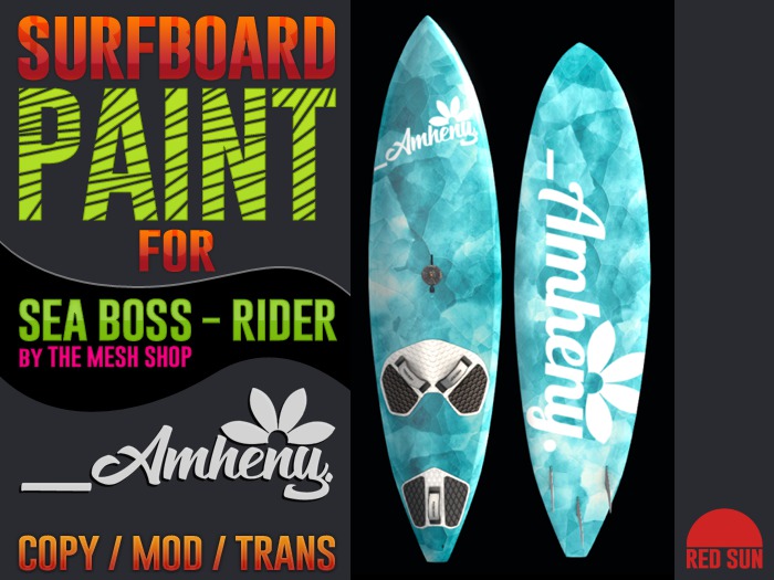 SeaBoss Rider - AMHENY Board Paint #Blue - REDSUN