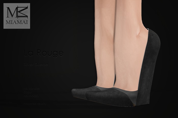 Miamai_La Rouge - Silver Suede (Slink High)