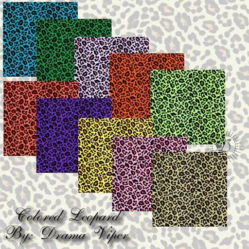Drama's Designs- Colored Leopard