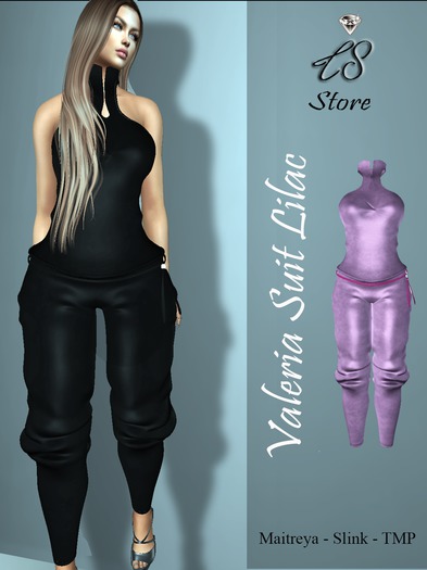 :::LS VALERIA  SUIT  LILAC
