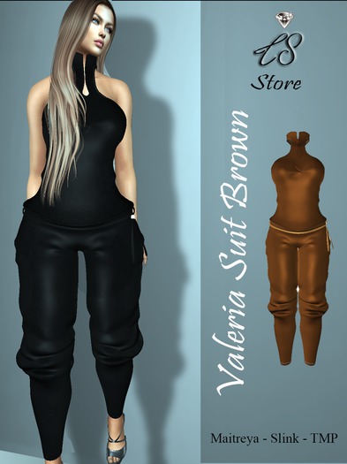 :::LS VALERIA  SUIT  BROWN
