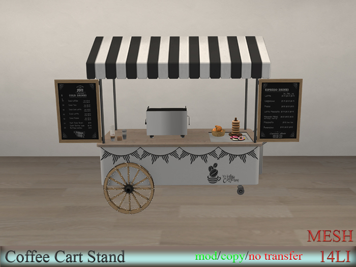 EasyDecor Coffee Cart  Stand   BOX