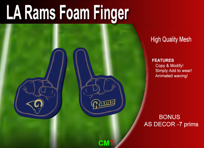 SM - LA Rams Foam Finger (box)