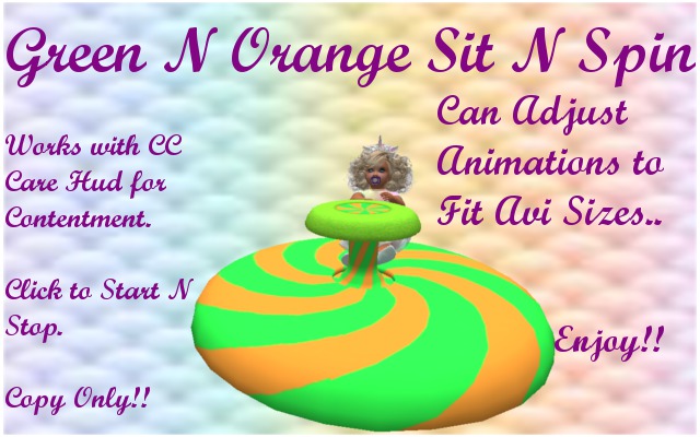 Green N Orange Sit N Spin