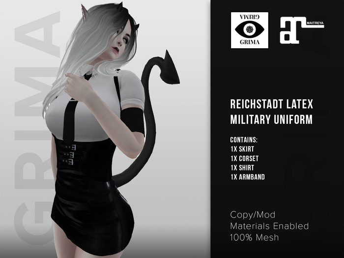 GRIMA : [Maitreya] Reichstadt Latex Military Uniform