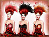 Crazy in love mesh outfit hairs 3 colors hud 2