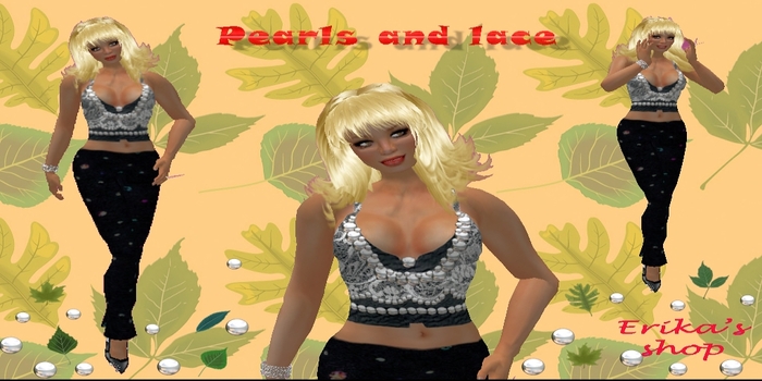 Lace pearl costume