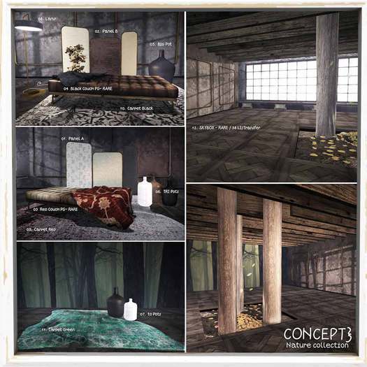 Concept} *03 Nature - Red Couch PG- RARE