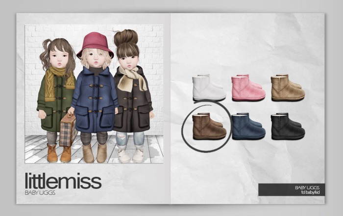 {Little Miss} Baby Uggs - Cocoa *b/k