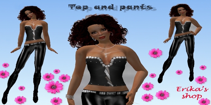 Black top&black pants