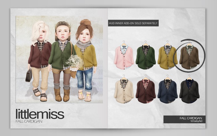 {Little Miss} Fall Cardigan - Brown
