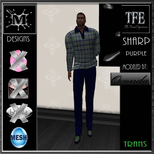 TFE SHARP PURPLE MESH WEAR  (bagged)