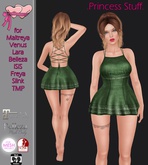 .Princess Stuff. [Laced Back Jeans Dress] Forest *wear me*