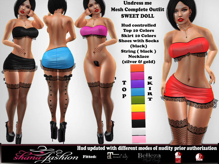 PROMO Undress me - Mesh Complete Outfit SWEET DOLL