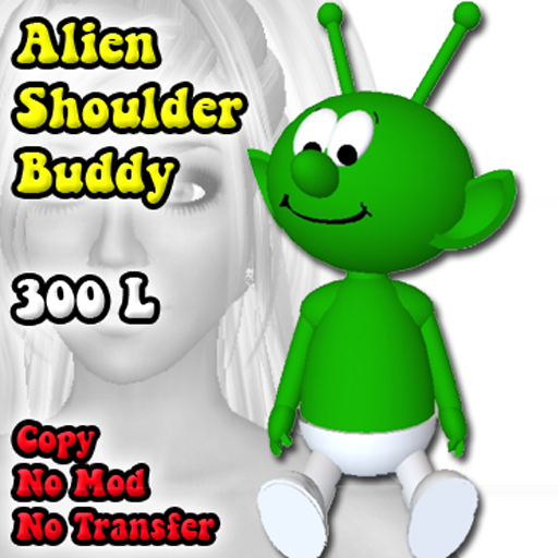 [Screwball Cartoon Avatars] Alien Shoulder Buddy