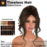 A&A Timeless Hair Ombre Colors, romantic curly mesh updo, low complexity (only 1670)