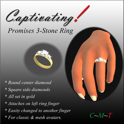 Captivating! Promises Gold Diamond Ring