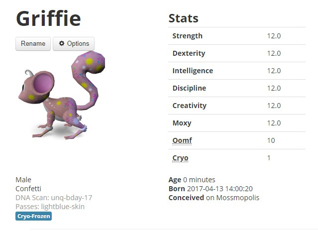 Mossm Cryo Pod - Griffie
