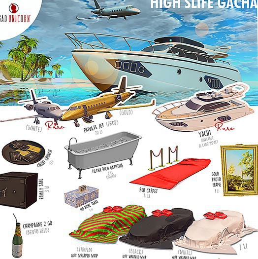 [Bad Unicorn] Filthy Rich Bathtub 'High SLife Gacha'