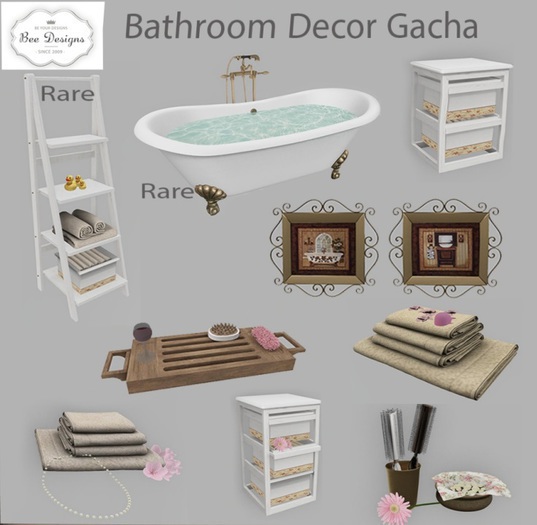 .:Bee designs:. Bathroom Decor Gacha Rack 2