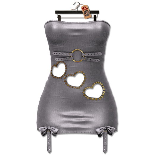 [G-SHOT] LOVEX Dress with Gems {LightGrey}
