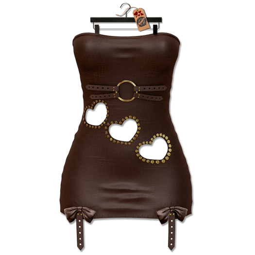 [G-SHOT] LOVEX Dress with Gems {Brown}