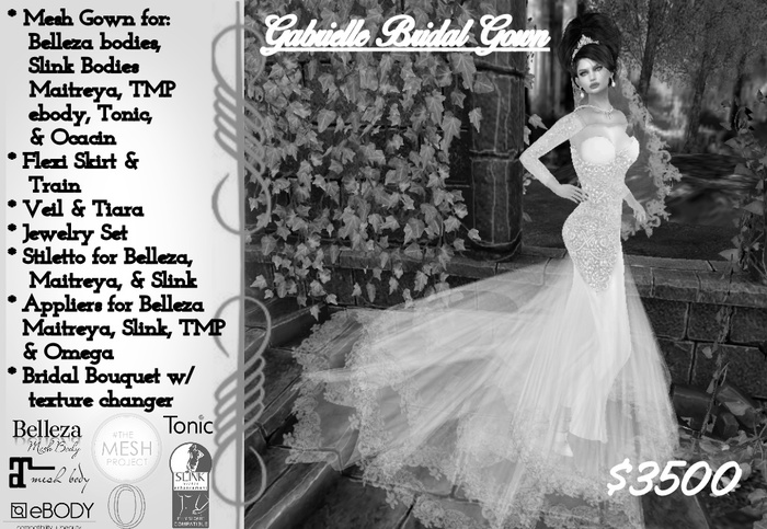 Gabrielle Bridal Gown DEMO