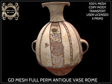 GD MESH FULL PERM ANTIQUE VASE ROME