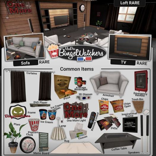 GACHA - MadPea BingeWatchers Loft RARE