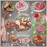 dust bunny . brunch . dish towels