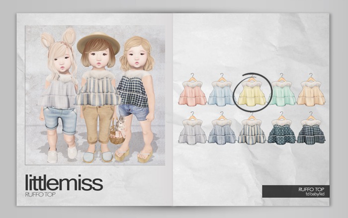 {Little Misss} Ruffo Top - Lemon *BABY & KID