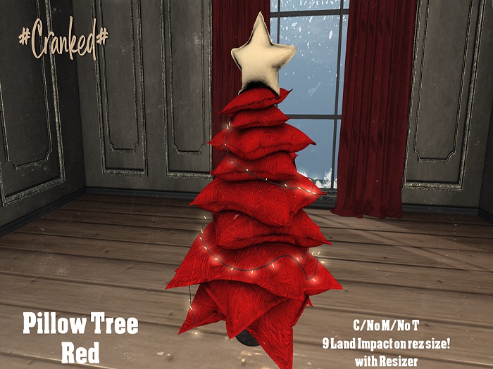 #Cranked# Pillow Tree Red (Boxed HUD. Wear me)