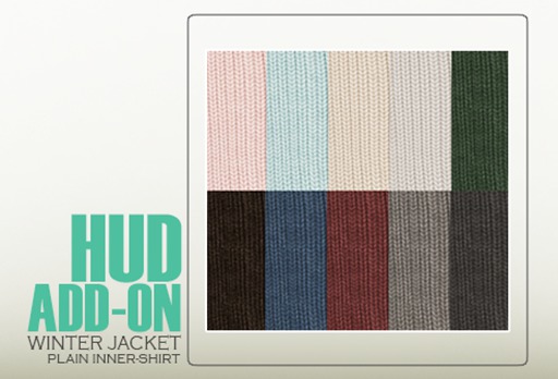 {Little Miss} Winter Jacket - Plain Inner Shirt HUD