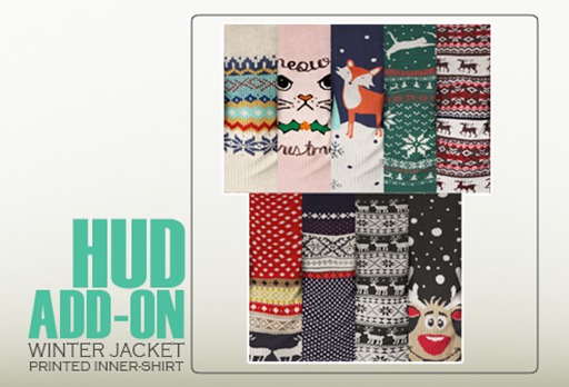 {Little Miss} Winter Jacket - Printed Inner Shirt HUD