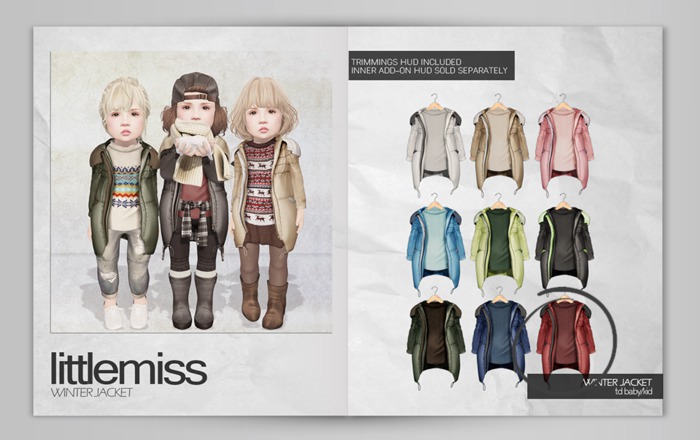 {Little Miss} Winter Jacket - Red *BABY & KID