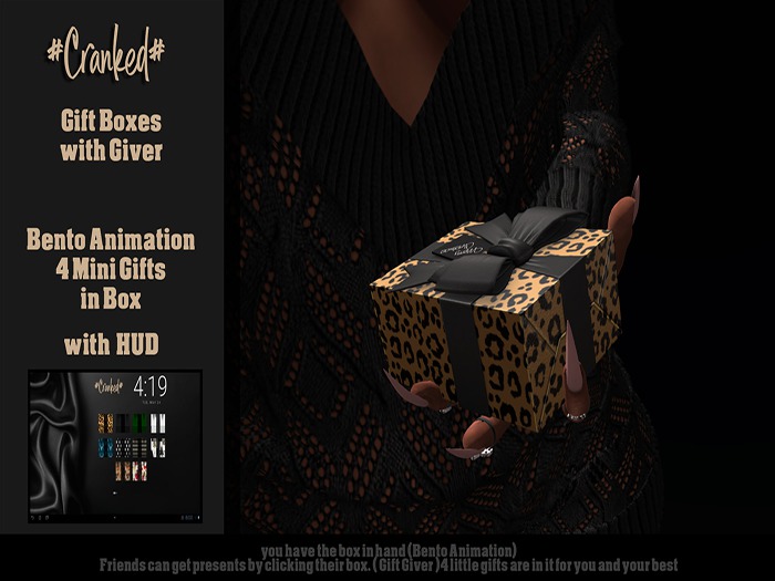 #Cranked# Gift Boxes / Giver Bento (Boxed HUD. Wear me)