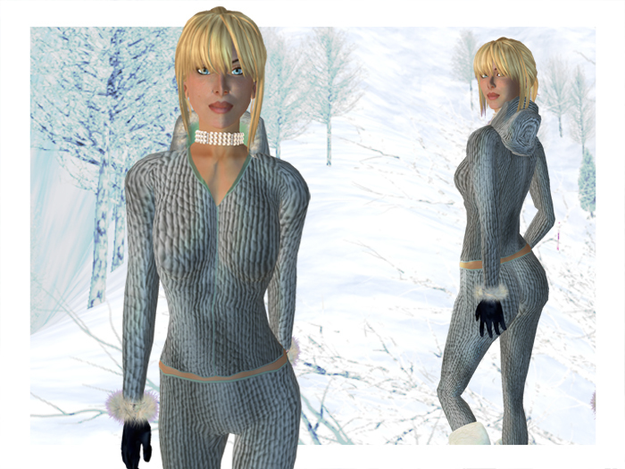 Women's Apres ski suit - Ice Blue