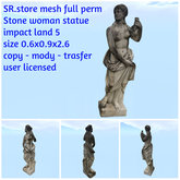 SR.store mesh full perm Stone woman statue