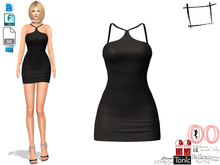 Dae Obj FBX Women's Cross Halter Dress Slink, Belleza, Maitreya, Tonic, Ocacin Standard