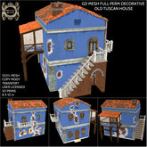 GD MESH FULL PERM DECORATIVE OLD TUSCAN HOUSE
