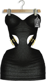 JF Design"Layla"[Maitreya/Belleza] Dress/Panties-Leather Black