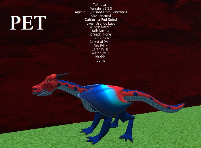 C & D Enterprises Dragon California Red-Sided(pet)