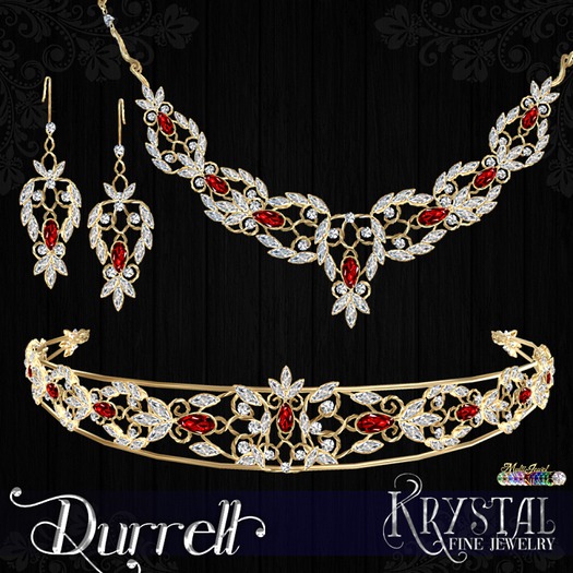 ::: Krystal ::: Durrell - Jewelry Set - Gold (MultiJewel)