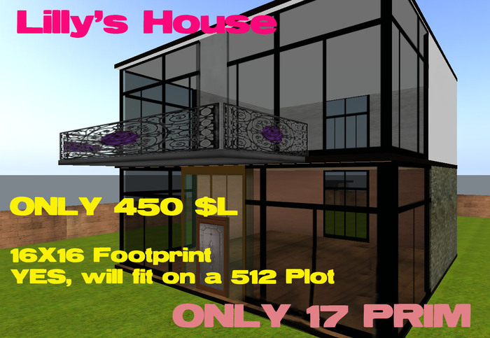 Lilly's House 17 Prim for 512 plot (Boxed)